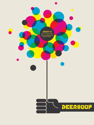 Deerhoof Poster Poster by Jason Munn