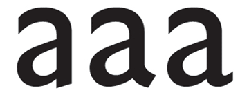 Gill Sans lowercase 'a' variants