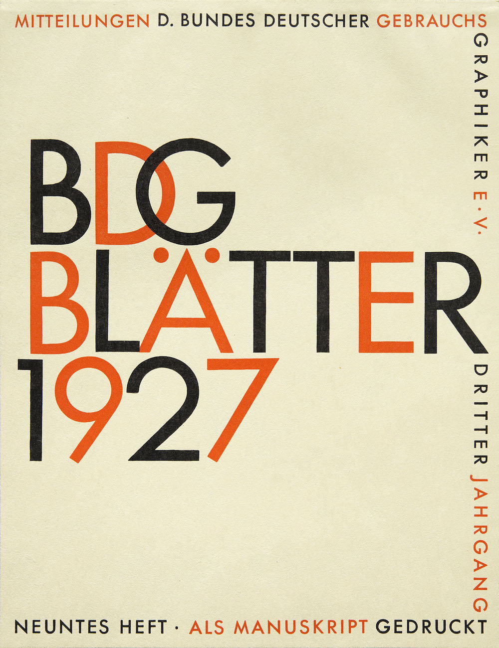 In August, a sample by Paul Renner from the first specimen of Futura.