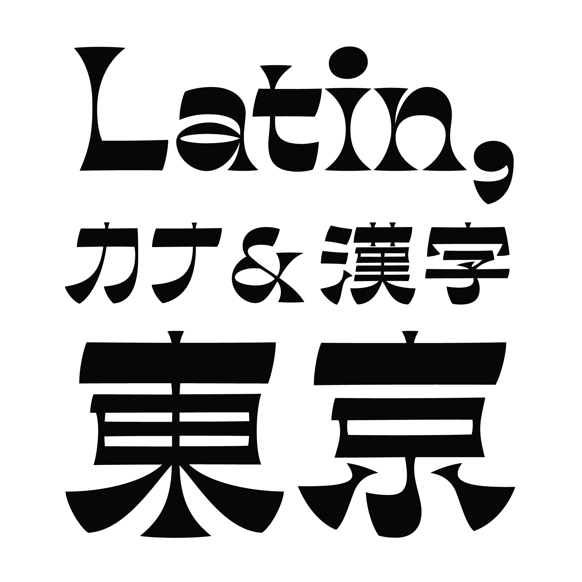 Ribaasu fonts specimen